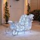 36 3d Led Lighted Twinkling Sleigh Sculpture Outdoor Christmas Decor