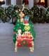 4.5 Ft Led Grinch Sleigh W Cindy Lou & Max Tinsel Lighted Yard Decoration