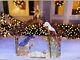 4 Christmas Lighted Outdoor Yard Nativity Scene Tinsel Sculpture Decoration Led