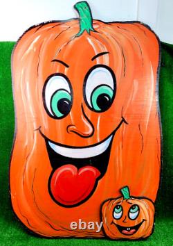 4 FEET TALL Vintage Pumpkin Farm Patch Sign Outdoor Decoration Hand Painted