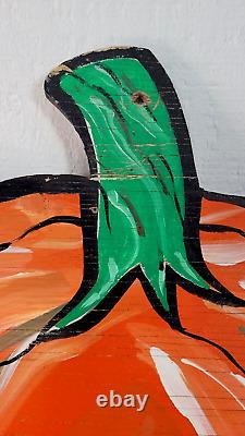 4 FEET TALL Vintage Pumpkin Farm Patch Sign Outdoor Decoration Hand Painted