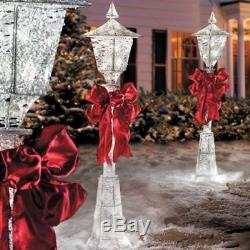 4' Lighted Pre Lit Christmas Victorian Lamp Post Outdoor Holiday Yard Decor