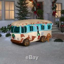 4 ft. Pre-lit Inflatable NLCV RV Scene with Logo-Airblown Scene-WB