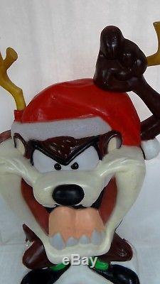 40 Santas Best Taz Tasmanian Devil Lighted Christmas Blow Mold Outdoor Yard