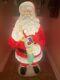 42 Santa Claus Christmas Stocking Lighted Vintage Blow Mold