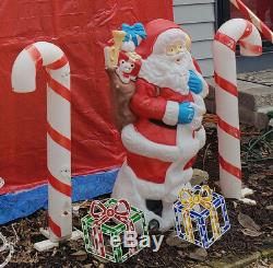 42 Santa's Best Santa Christmas Blow Mold Lighted Yard Decor Saint Nick Toy VTG