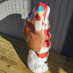 42 Santa's Best Santa Christmas Blow Mold Lighted Yard Decor Saint Nick Toy VTG