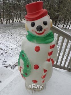 46 EMPIRE Large Snowman Frosty Christmas Blow Mold Light Yard Decor