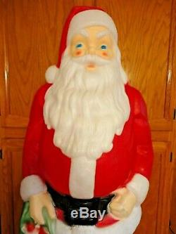 46 Empire Santa Claus Toy Sack Christmas Blow Mold Light Up Yard Decor Lawn Art