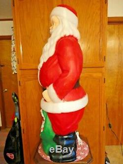 46 Empire Santa Claus Toy Sack Christmas Blow Mold Light Up Yard Decor Lawn Art