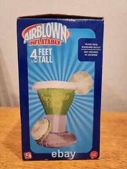 4Ft Inflatable Party Time Margarita Airblown Inflatable Decoration Gemmy