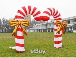 4m/13.1 Advertising Celebration Inflatable Christmas Double Candy Cane Arch