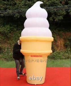 4m Inflatable Lighted Ice Cream Balloon Advertising with blower ul#