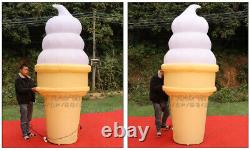 4m Inflatable Lighted Ice Cream Balloon Advertising with blower ul#