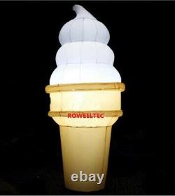 4m Inflatable Lighted Ice Cream Balloon Advertising with blower ul#