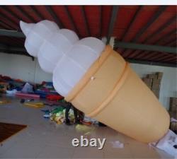 4m Inflatable Lighted Ice Cream Balloon Advertising with blower ul#