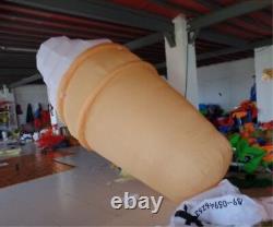 4m Inflatable Lighted Ice Cream Balloon Advertising with blower ul#