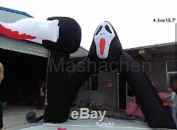 5.2m/17' Halloween Scary Terrify Ghost Inflatable Arch Advertising Celebration