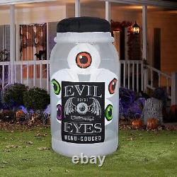 5.5' FLASHING EVIL EYE JAR Airblown Inflatable