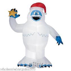 5.5 Ft Tall Inflatable Airblown Bumble Abominable Snowman Holding Star NEW
