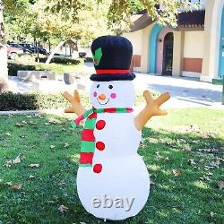 5 FT Christmas Inflatable Outdoor Snowman with a Box, Blow up Yard Decoration