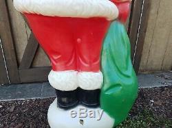 5' Foot Blow Mold Santa Claus General Foam Plastic 60 inch
