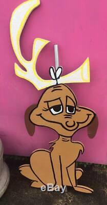 5 pc. Grinch Inspired / Whoville Inspired Christmas Wooden Yard Signs