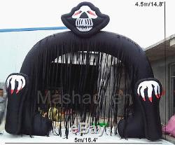5m/16.4' Halloween Scary Terrify Ghost Inflatable Arch Advertising Celebration