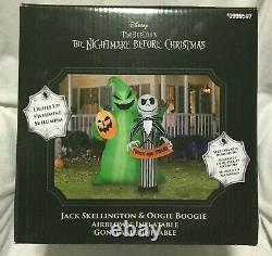 6.5 Ft. Nightmare Before Christmas Oogie Boogie & Jack Skellington Inflatable