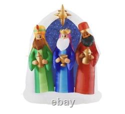 6.5 ft Three Kings 3 Wisemen Scene Holiday Airblown Inflatable