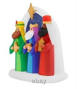 6.5 ft Three Kings 3 Wisemen Scene Holiday Airblown Inflatable