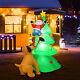 6.5ft Inflatable Christmas Tree Santa Decor Withled Lights Outdoor Yard Decoration