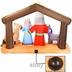 6.5FT Inflatable Nativity LED Light Up Christmas Decor Outdoor Yard Decoration