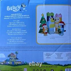 6' Bluey Family Holiday Inflatable, Christmas Decoration, Indoor or Outdoor NEW