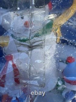 6 FT AIRBLOWN GEMMY INFLATABLE snow globe Snowman Christmas Let It Snow Read