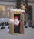 6 Ft Animated Santa In Outhouse Airblown Lighted Yard Inflatable