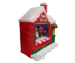 6 Foot Christmas Inflatable Santa Claus Elf Workshop Air Blown Yard Decoration