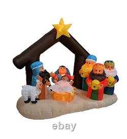 6 Foot Long Christmas Inflatable Nativity Scene Blowup Air Blown Yard Decoration
