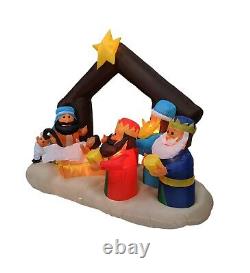 6 Foot Long Christmas Inflatable Nativity Scene Blowup Air Blown Yard Decoration