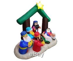 6 Foot Tall Christmas Inflatable Nativity Scene Indoor Outdoor Yard Decoration