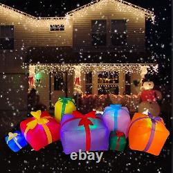 6 Ft Christmas Inflatable Gift Boxes LED Lights Blow Up Outdoor Yard Decor