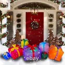 6 Ft Christmas Inflatable Gift Boxes LED Lights Blow Up Outdoor Yard Decor