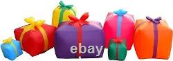 6 Ft Christmas Inflatable Gift Boxes LED Lights Blow Up Outdoor Yard Decor