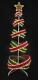 6 Ft Led Lighted Spiral Ribbon Outdoor Christmas Tree 562 Red/green Led Lights