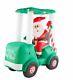6 Ft Santa On Golf Cart Airblown Lighted Yard Inflatable