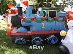 6' Long Thomas the Train Lighted Christmas Inflatable Airblown Blow up FREE SHIP