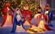 6 Pc. Nativity Holy Family Lighted Christmas Yard Display Clearance Last Day Sale