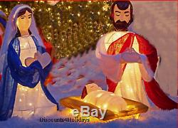 6 Pc. Nativity Holy FAMILY Lighted Christmas Yard Display CLEARANCE Last Day Sale