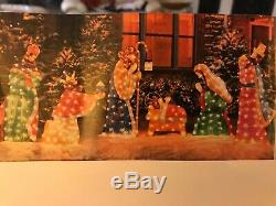 6 Pc Nativity Lighted Christmas Holiday Indoor/outdoor Yard Decor Set