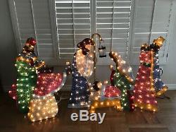 6 Pc Nativity Lighted Christmas Holiday Indoor/outdoor Yard Decor Set